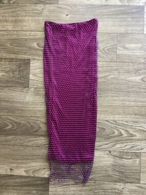 Purple Rhinestone Maxi Skirt